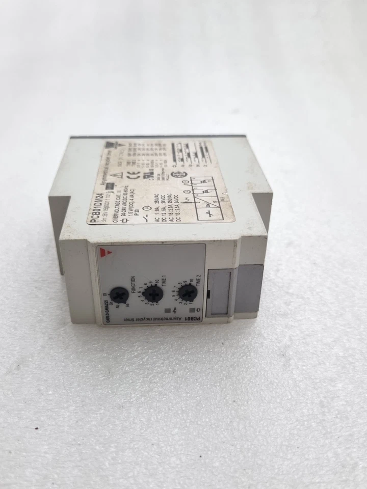 Carlo Gavazzi PCB01DM24 Asymmetrical Recycler Timer Made in Italy PCB01DM24